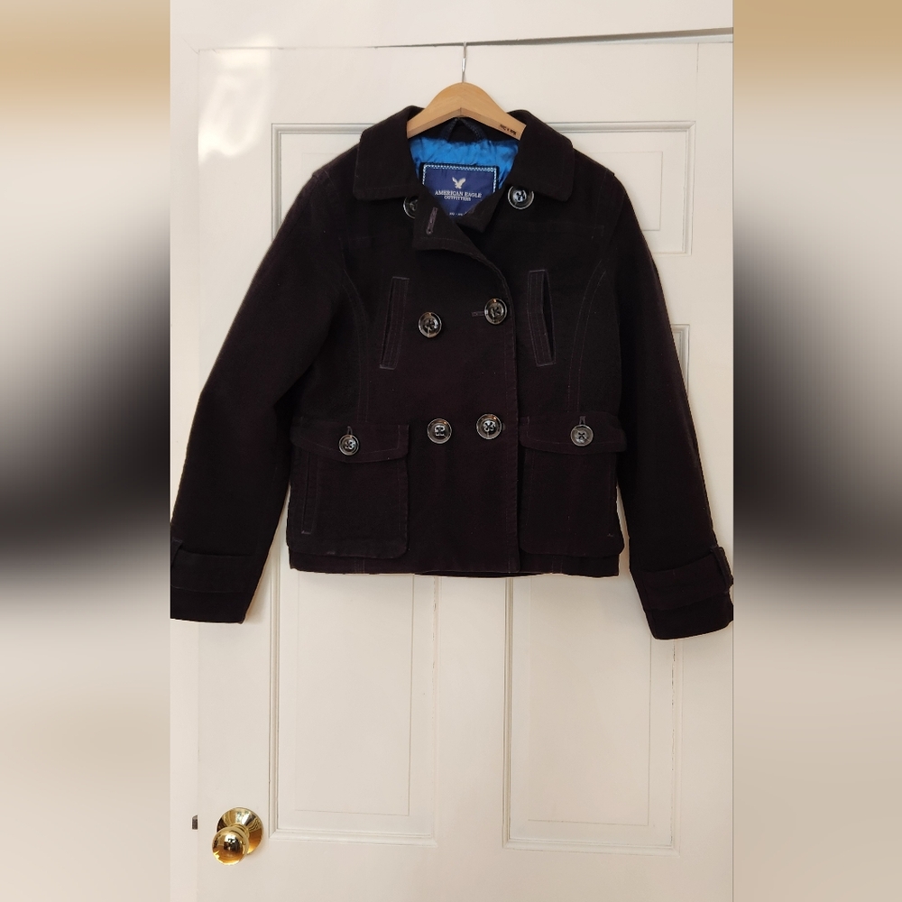 American Eagle black velvet jacket